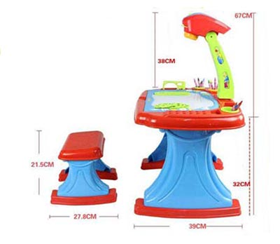 Projector Desk With Stool For Kids