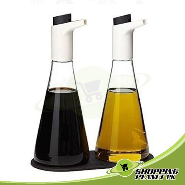Oil and Vinegar Bottle Set For Kitchen