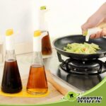 Oil and Vinegar Bottles Set For Kitchen