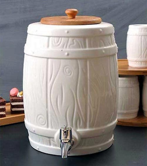 Ceramic Water Dispenser With Stand For Kitchen