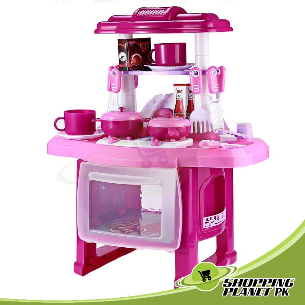 a big kitchen set