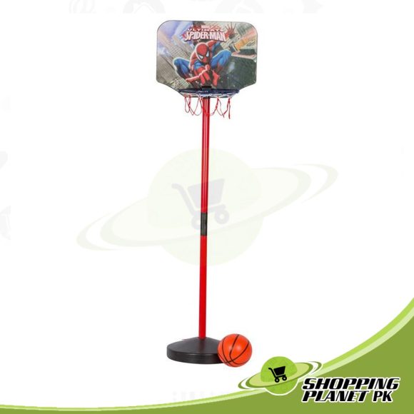 Spider-man Basketball With Stand Game For Kids