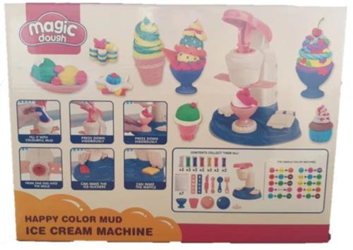 Play Colorful Dough Ice cream Machine. With this professional set, your child could open their own ice cream parlour for friends and family.