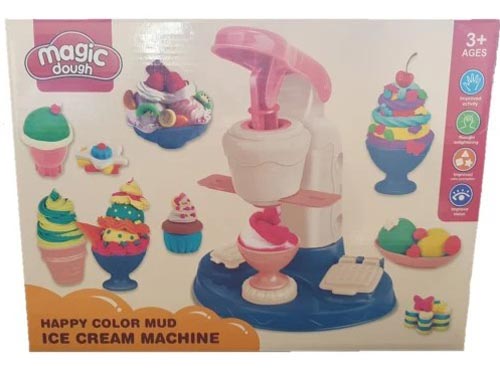 Play Colorful Dough Ice cream Machine. With this professional set, your child could open their own ice cream parlour for friends and family.