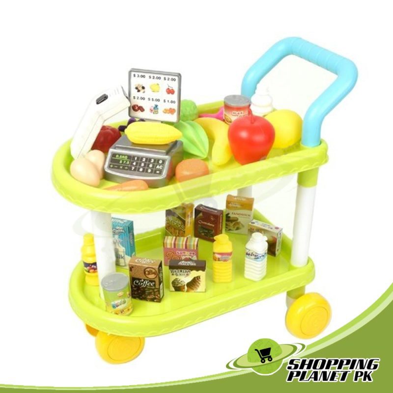 Fruit & Vegetable Kitchen Trolley Set Toy In Pakistan