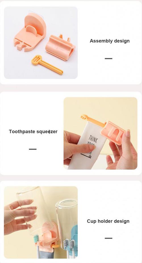 Best Toothpaste Squeezer And Toothbrush Holder Set