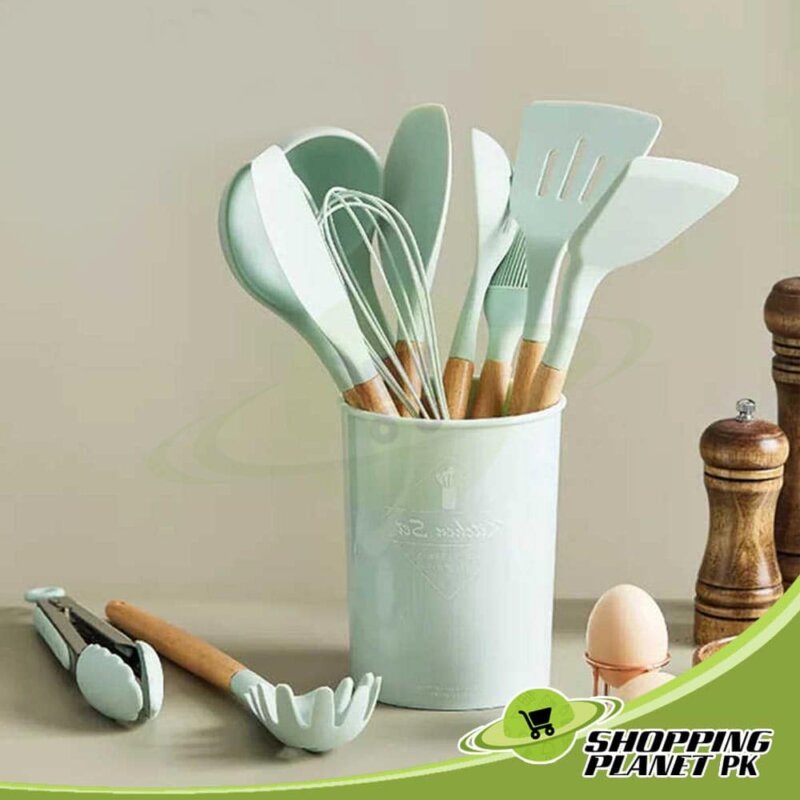 12 Pieces Silicone Spoon Set