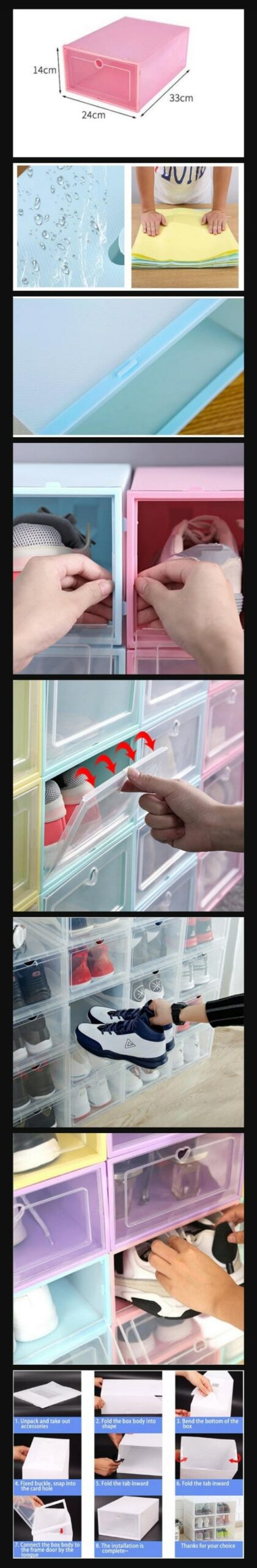 Plastic Shoe Storage Box