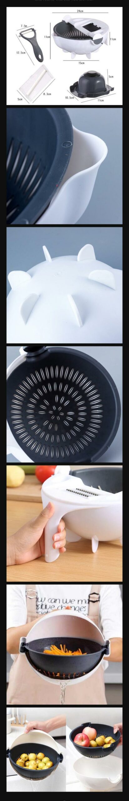 Vegetable Cutter With Drainer